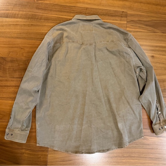 Poncho Men's Catulla Brown Denim Shirt size XXL - Picture 7 of 13